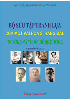 BST2. Bộ sưu tập về tranh của các họa sĩ nổi tiếng Trường Mỹ thuật Đông Dương